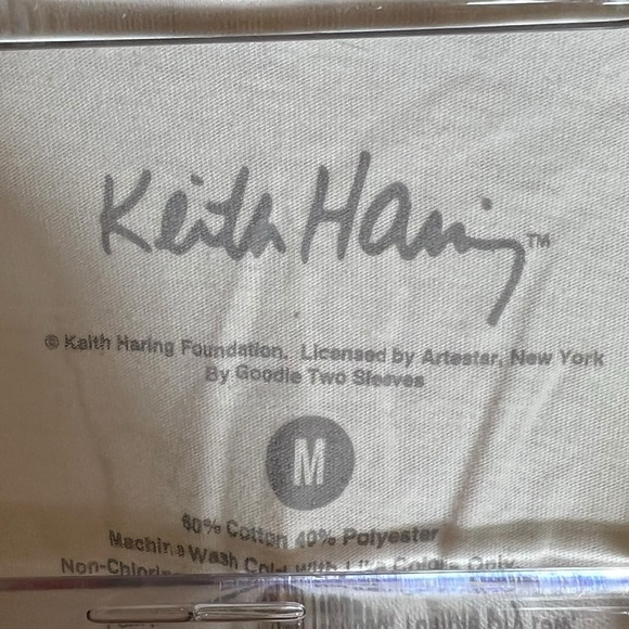 Keith Haring Dancing Figures Crop Top, Medium - Picture 3 of 4